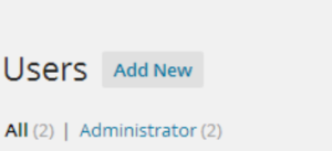 Add User in WordPress